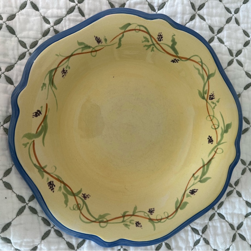 Pfaltzgraff Pistoulet Salad Plate with Blue Band